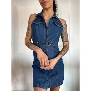 Deenim Halter Dress
